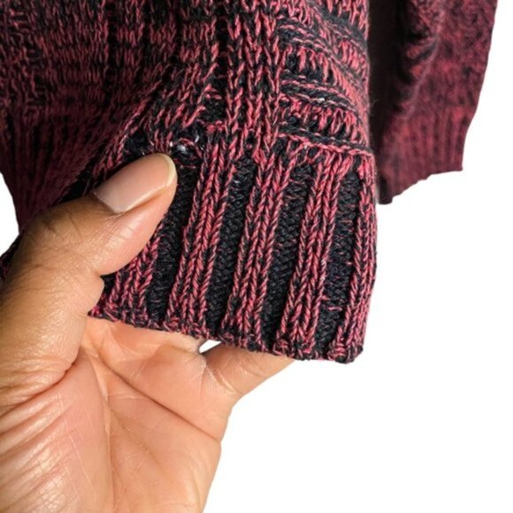 John Ashford Pink Vintage Marled Knit Crewneck Sweater - Picture 9 of 9